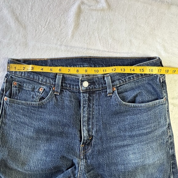 Levi's 505 Men's Jeans Size 33X 32 Stone Wash Straight Leg - Picture 6 of 12